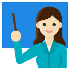 teaching flat icon