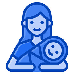 babysitter blue icon
