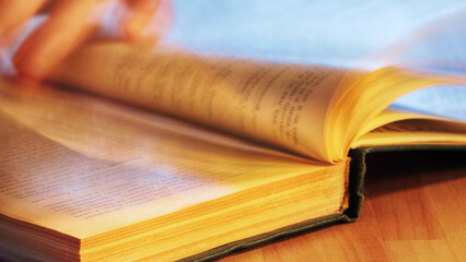 A man reading a book