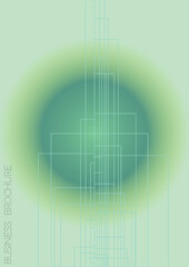 Minimal Minimal Geometric Vector Poster Design with Lines and Gradient Colorful Circles. Collection of Abstract Backgrounds for Covers, Flyers, Templates, Booklets, Cards, Brochures, Branding, etc.