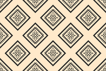 Geometric ethnic oriental seamless pattern traditional. Fabric Aztec pattern background. Indian style. Design for wallpaper, illustration, fabric, clothing, carpet, textile, batik, embroidery.