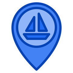 ship blue icon