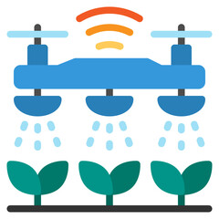 smart garden flat icon