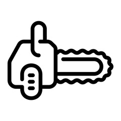 chainsaw line icon