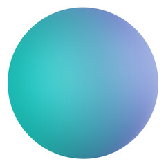 sphere 3d render icon with transparent background