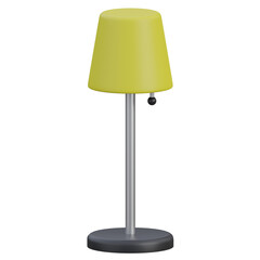 floor lamp 3d render icon with transparent background