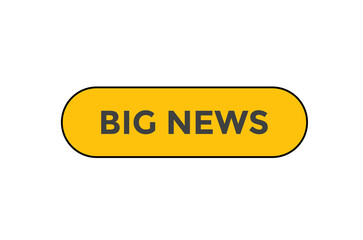Big news button web banner template Vector Illustration
