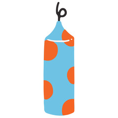 Candle vector illustration in flat color design