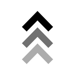 Swipe up icon isolate on transparent background.