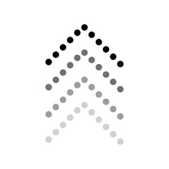 Swipe up icon isolate on transparent background.