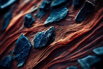 texture organique abstraite de roche et de fluide volcanique coloré - obrazy, fototapety, plakaty