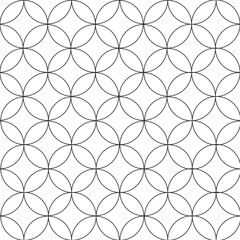 Fototapeta premium circle seamless pattern on transparent background.