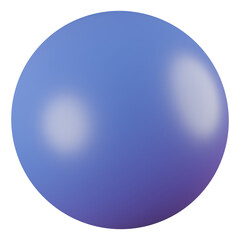 sphere 3d render gradient color