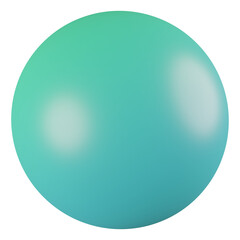 sphere 3d render gradient color