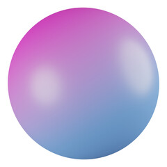 Fototapeta premium sphere 3d render gradient color
