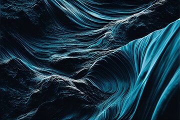 texture aquatique abstraite de vagues bleues ondulées - obrazy, fototapety, plakaty