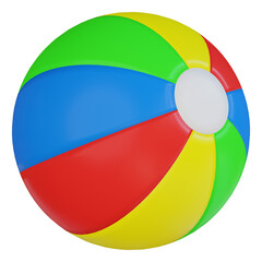 beach ball 3d render icon