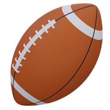 american football 3d render icon