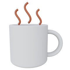 hot chocolate 3d render icon