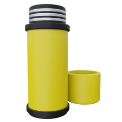 hot thermos 3d render icon