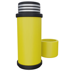 hot thermos 3d render icon