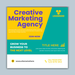 Vector digital marketing creative social media banner instagram post flyer template banner design