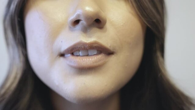 I love you. Close up shot mouthing "I love you". Shot in 4K 60FPS for high quality slow motion. Purchase entire event raw at wholesale price email willneatheryyahoo.com.
