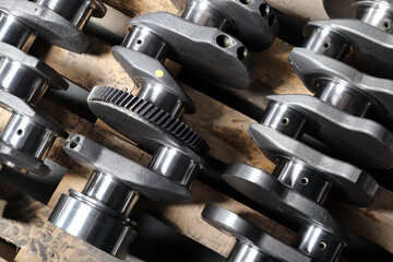 New crankshaft. Vehicle spare part.