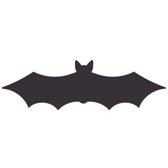 Bat vector illustration in flat color design