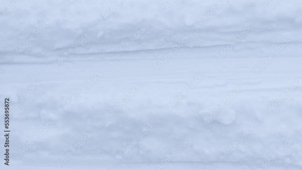 Poster ski run traces background seamless loop. snow skiing track surface. ski trail texture.