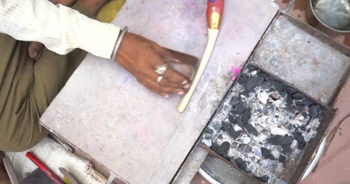 traditional bangle making in India