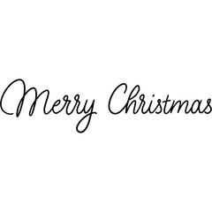 Merry Christmas Raster Monoline Lettering
