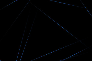 Abstract black with blue lines, triangles background modern design. Vector illustration EPS 10.