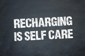 Fototapeta na wymiar recharging is self care