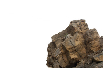 Isolated PNG cutout of a cliff on a transparent background, ideal for photobashing, matte-painting,...