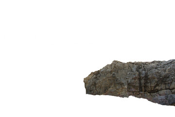 Isolated PNG cutout of a rock on a transparent background, ideal for photobashing, matte-painting, concept art