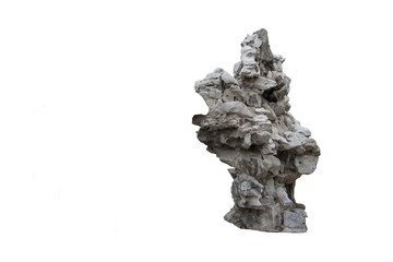 Fototapeta premium Isolated PNG cutout of a rock on a transparent background, ideal for photobashing, matte-painting, concept art