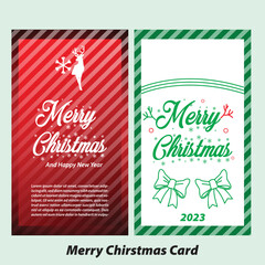 Naklejka premium christmas greeting card Christmas Card Merry Christmas Card Holiday Card Happy New Year Card