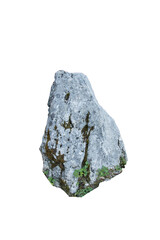Isolated PNG cutout of a rock on a transparent background, ideal for photobashing, matte-painting, concept art