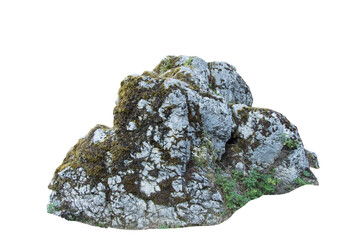 Isolated PNG cutout of a rock on a transparent background, ideal for photobashing, matte-painting, concept art