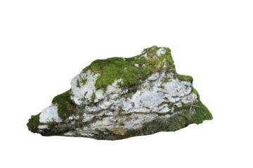 Isolated PNG cutout of a rock on a transparent background, ideal for photobashing, matte-painting, concept art