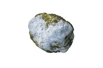 Isolated PNG cutout of a rock on a transparent background, ideal for photobashing, matte-painting, concept art
