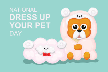 National Dress Up Your Pet Day background.