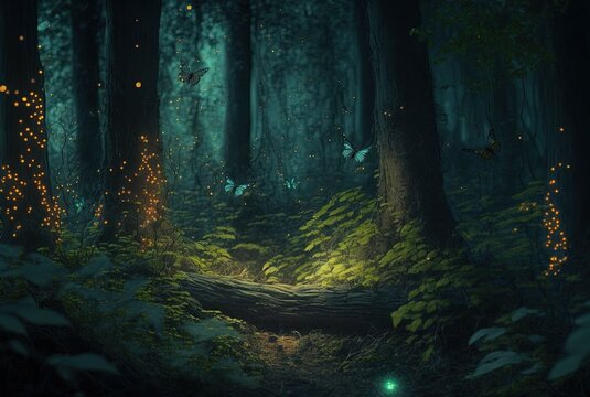 Divine Forest. Generative AI. © DivineWorld