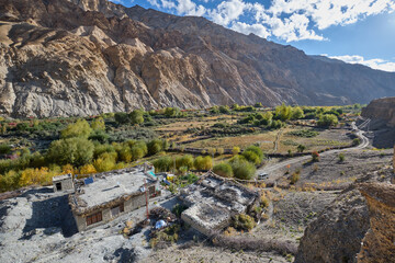 Markha Village in Markha valley, Ladakh