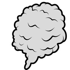 Smoke effect car, smoke line, cloud vector