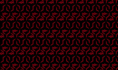 black and red abstract background with geometric and seamless pattern. geometric style - stock vector.	
