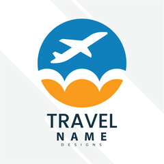 Travel agent vector logo template. holiday logo template