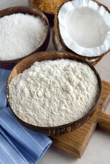 Fototapeta na wymiar Natural coconut flour
