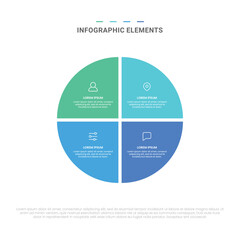 Vector modern shapes options infographic elements for business with icons template design